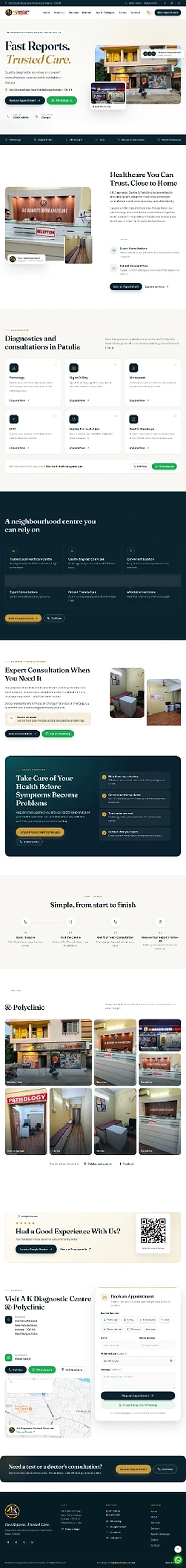 A K Diagnostic Centre & Polyclinic website
