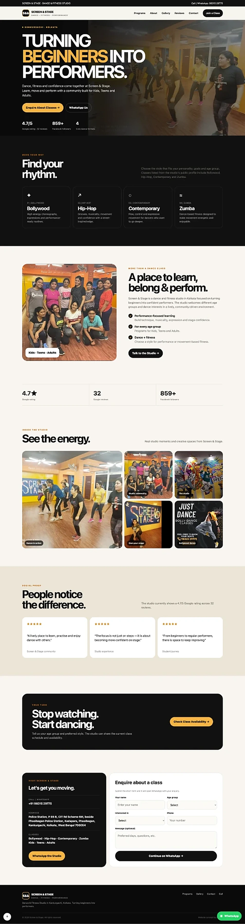 Screen & Stage website
